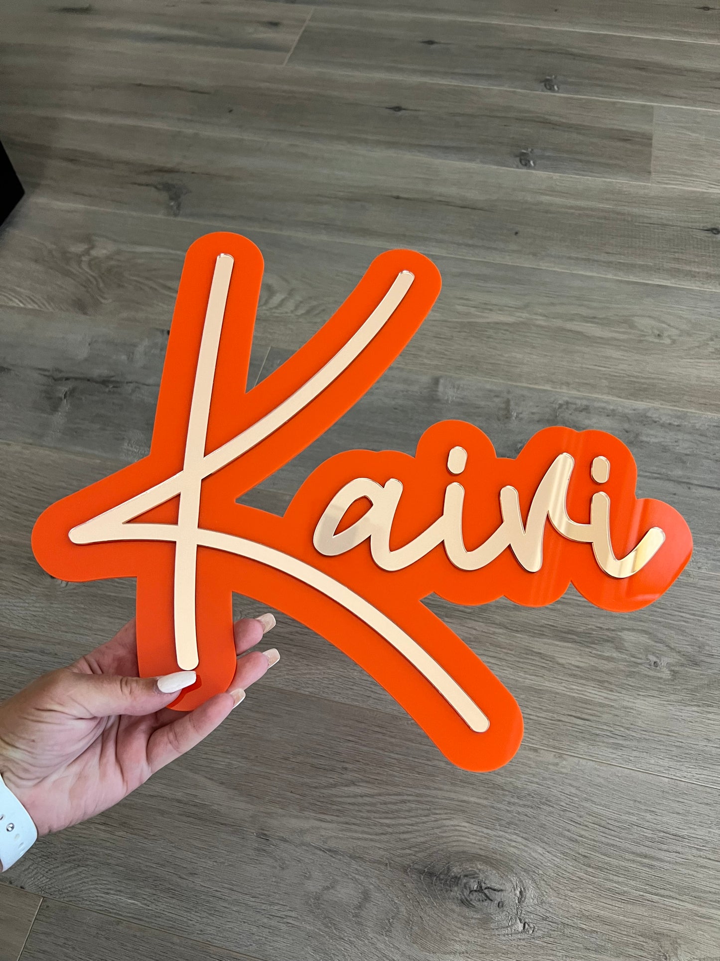 Double Layer Acrylic Name Plaque