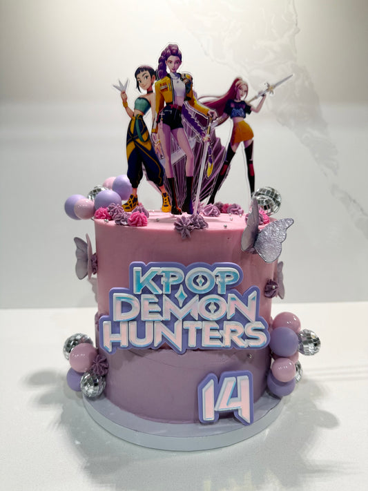 Demon Hunter Printed + 3D Acrylic Cake Set