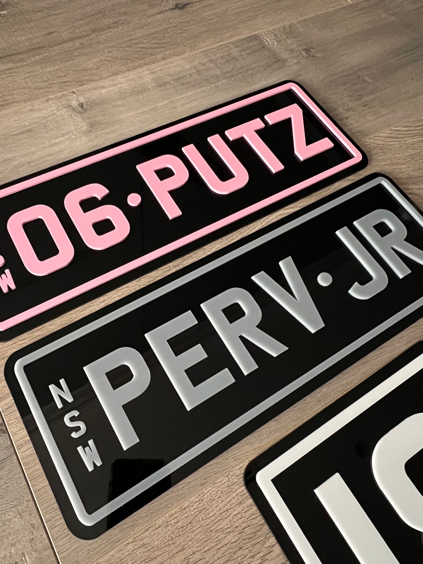 Novelty Acrylic Number Plates