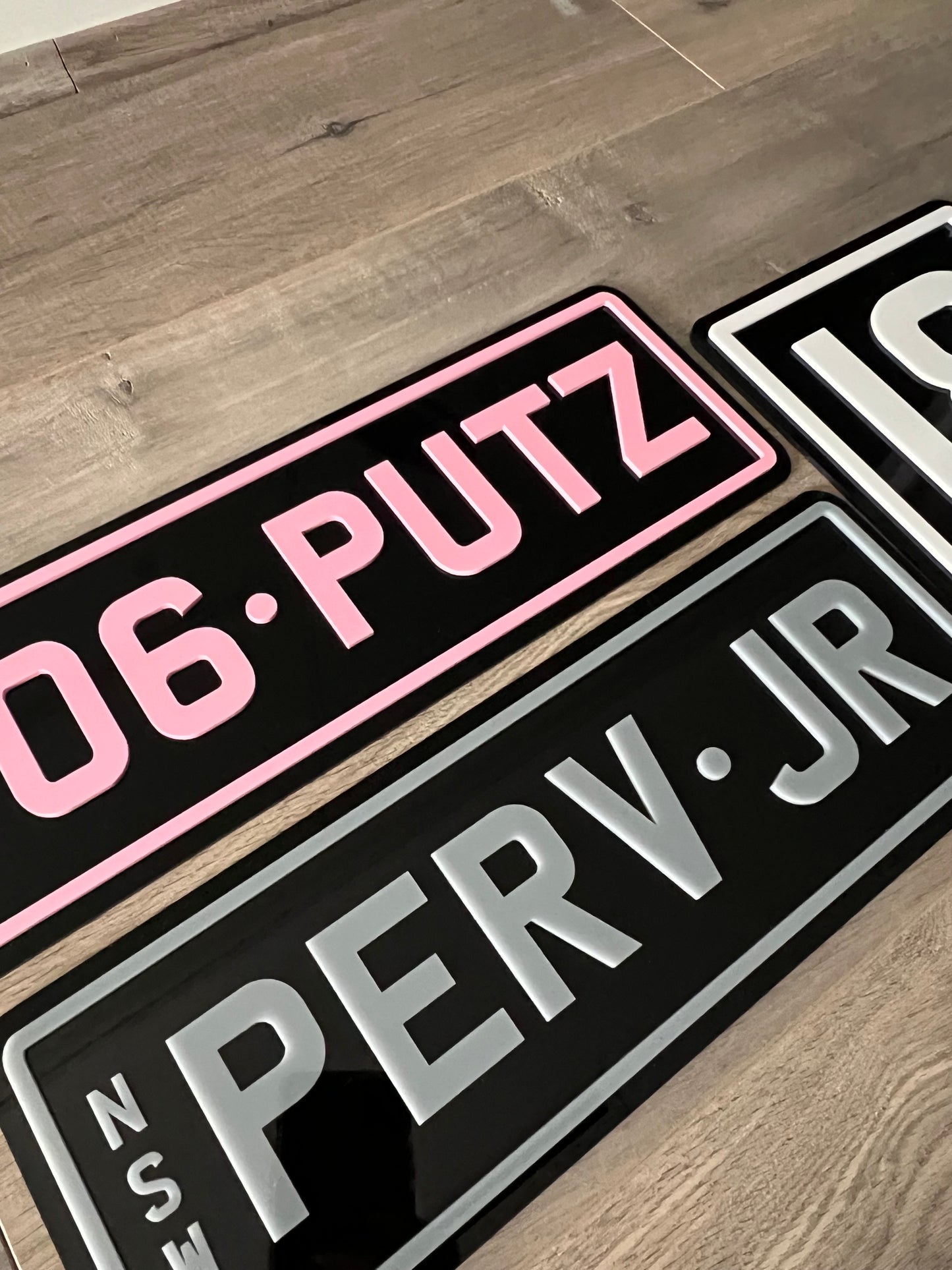 Novelty Acrylic Number Plates