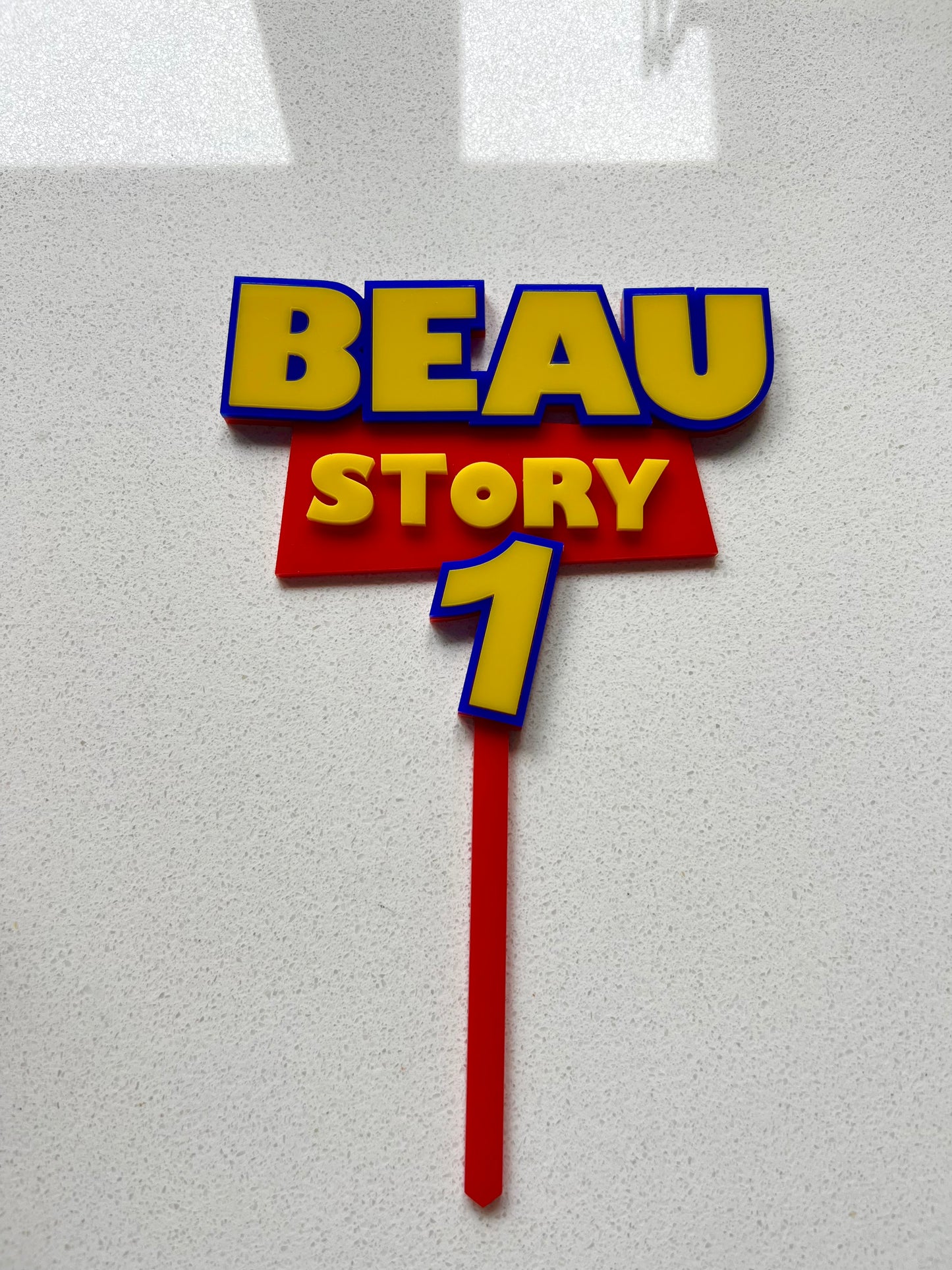 'Toy Story' Theme Personalised Acrylic Cake Topper