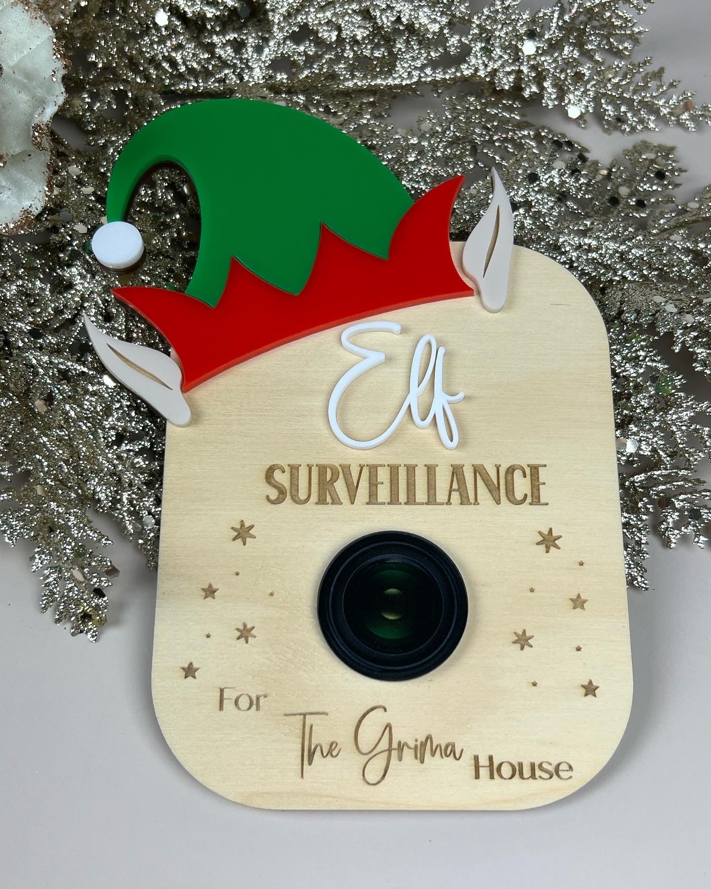 Elf Surveillance Plaque