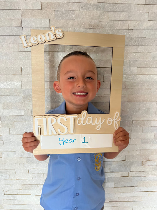 First Day School Selfie Board