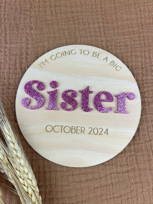 Brother/Sister Announcement Plaque