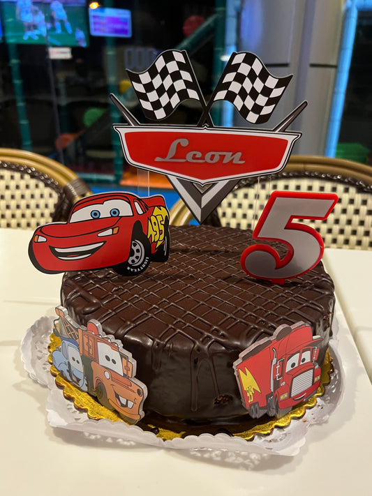 Printed Cake Topper Set - Cars