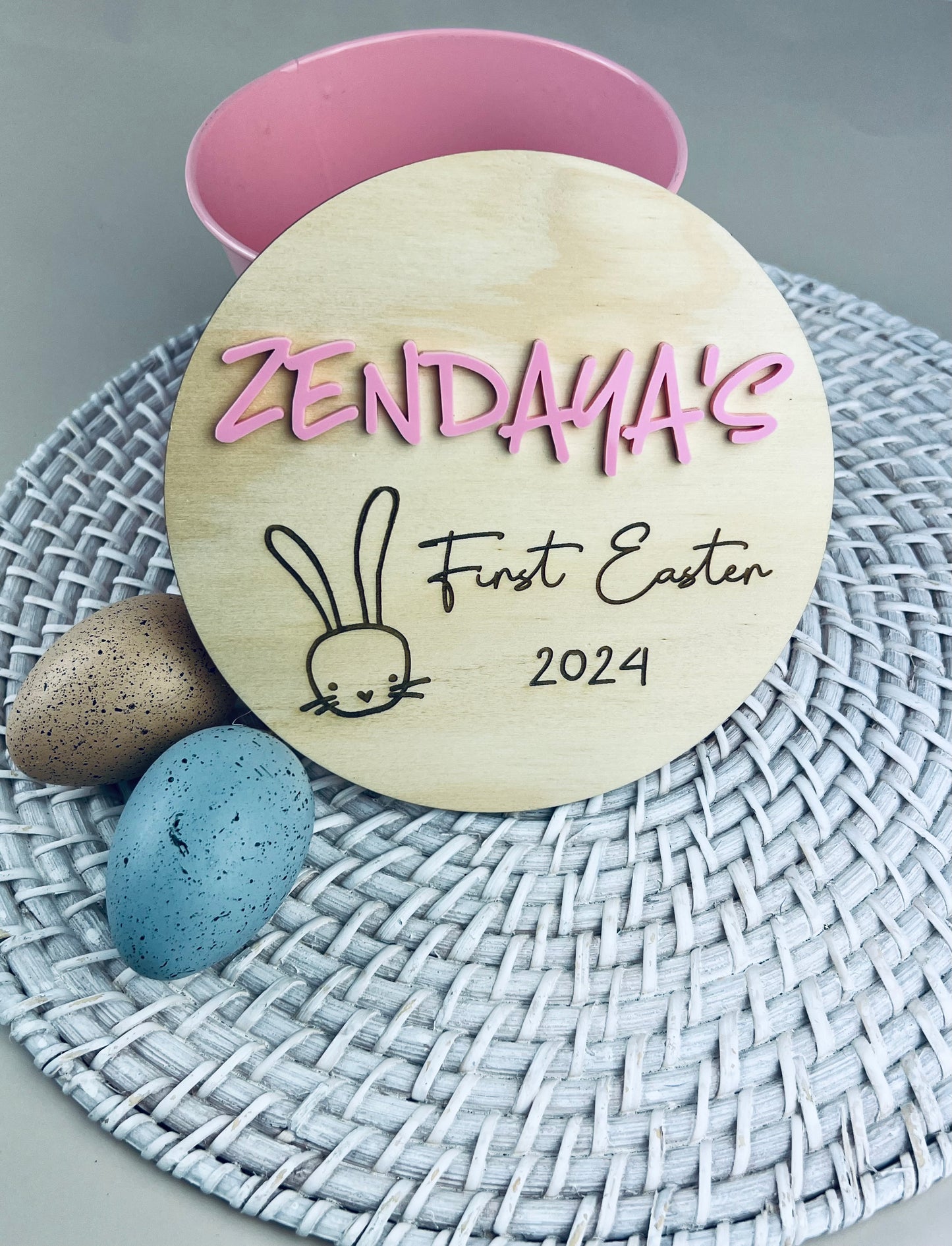 Personalised '1st Easter' Milestone Plaque