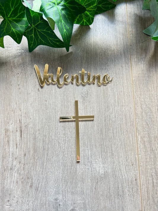 'Cross/Crucifix' Cake Topper