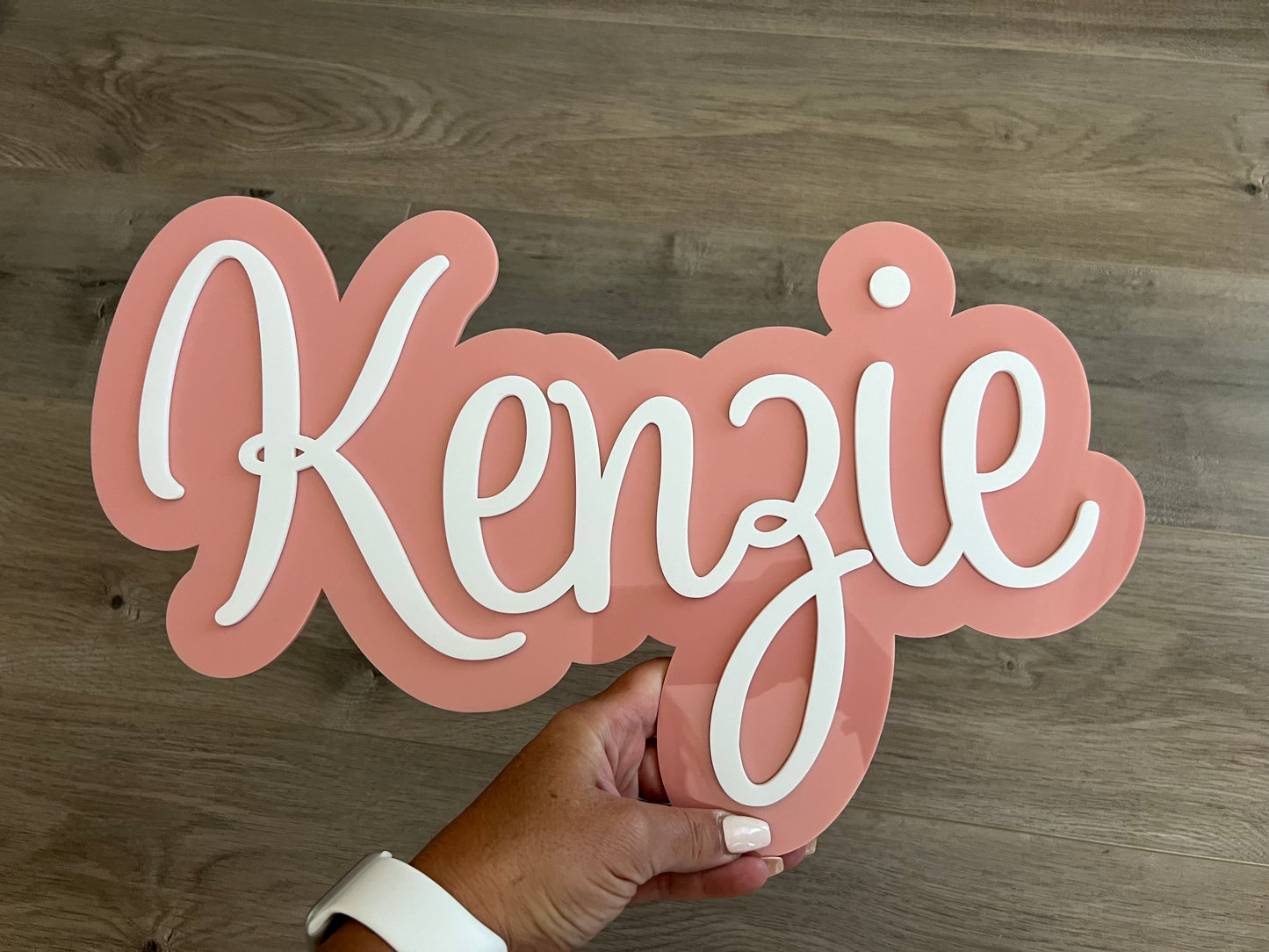 Double Layer Acrylic Name Plaque