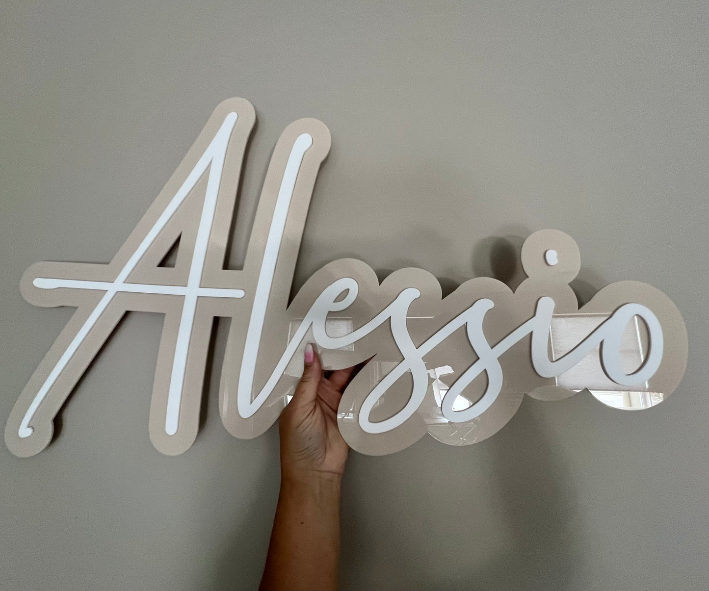 Double Layer Acrylic Name Plaque