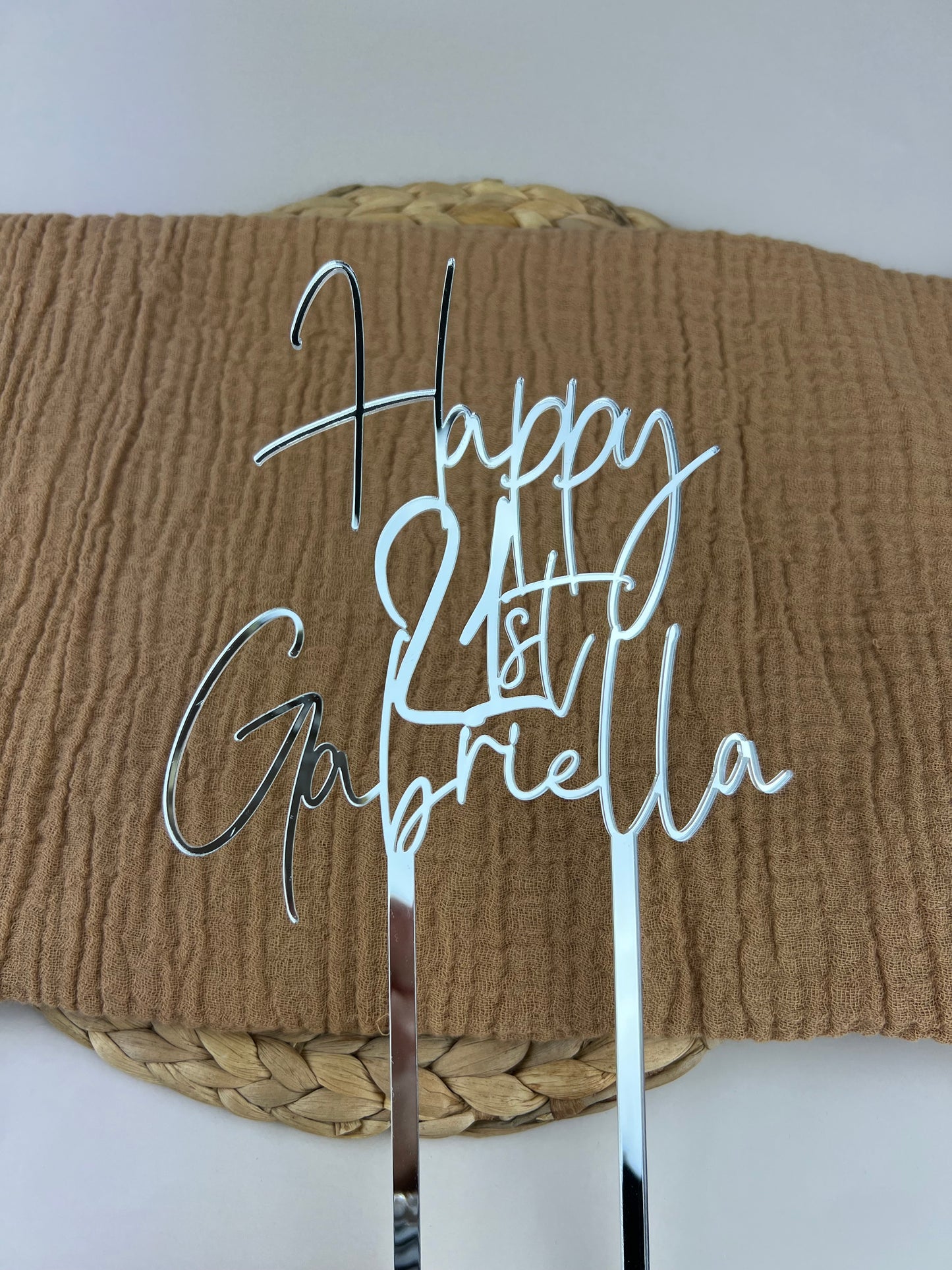 Custom Acrylic Cake Toppers