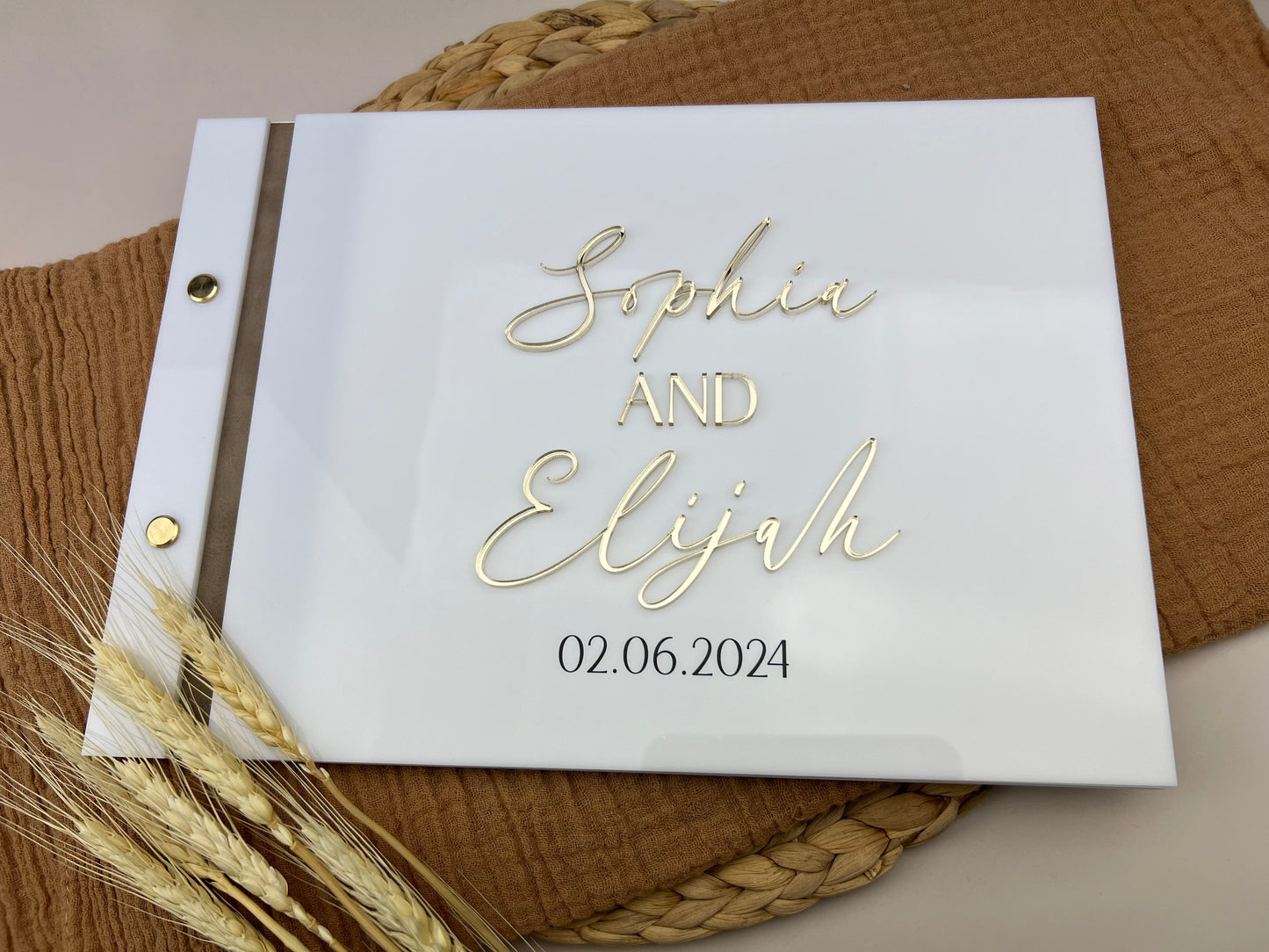Personalised Acrylic Guest Book (A4)