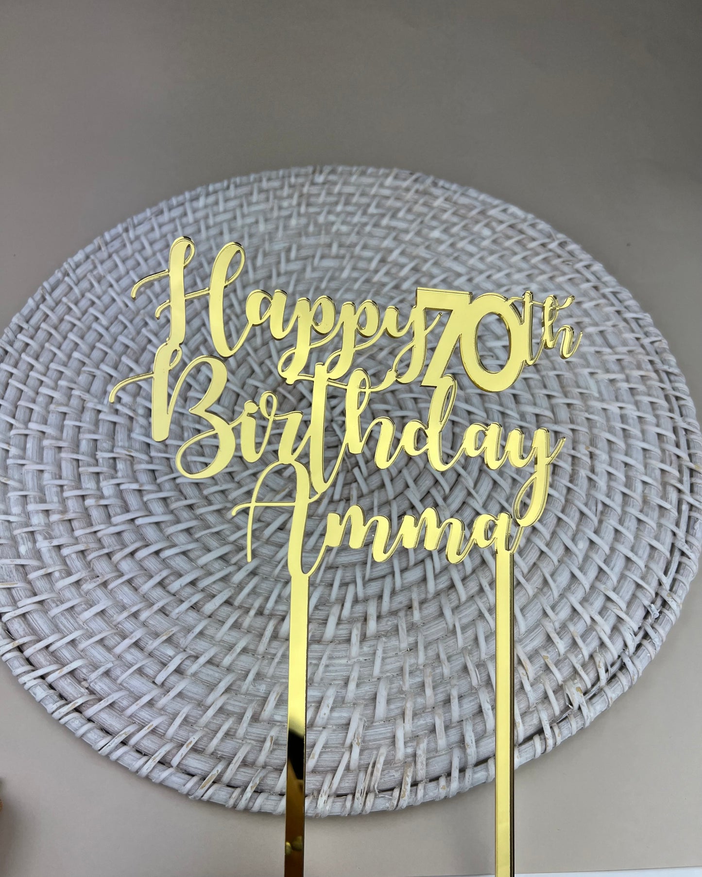 Custom Acrylic Cake Toppers