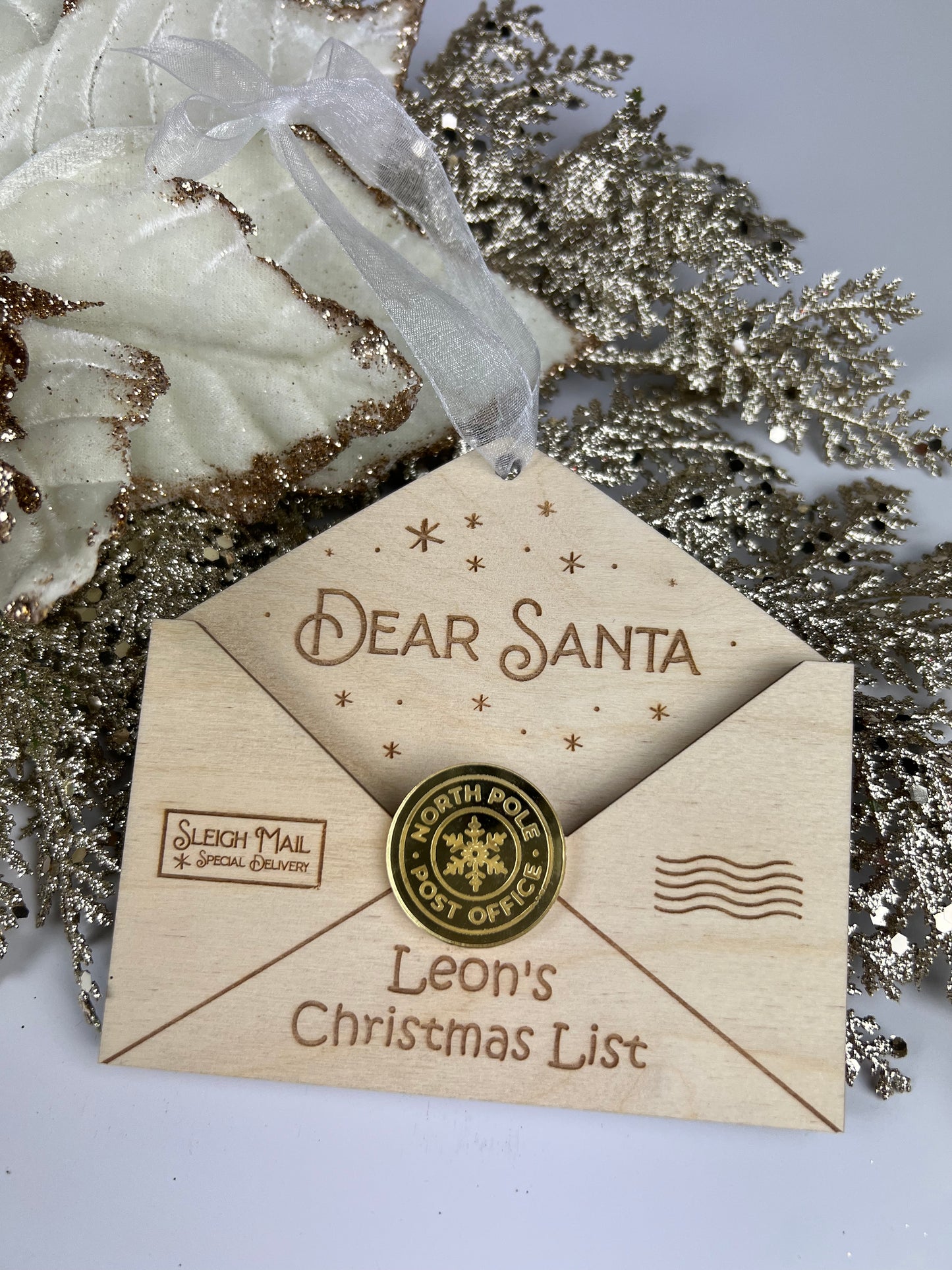 Personalised Letter to Santa Ornament