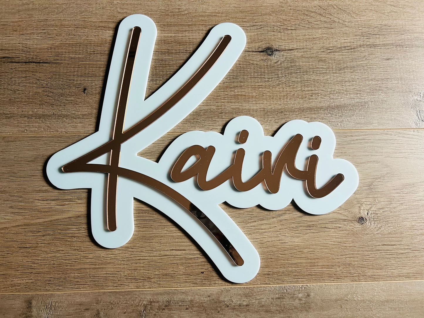 Double Layer Acrylic Name Plaque