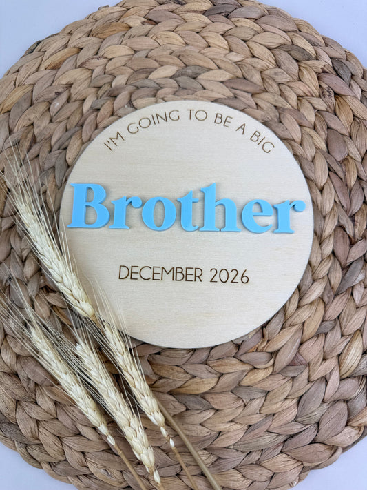Brother/Sister Announcement Plaque