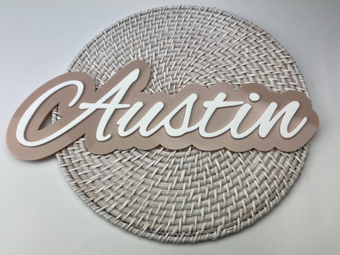 Double Layer Acrylic Name Plaque