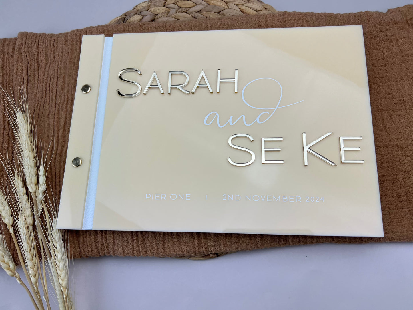 Personalised Acrylic Guest Book (A4)