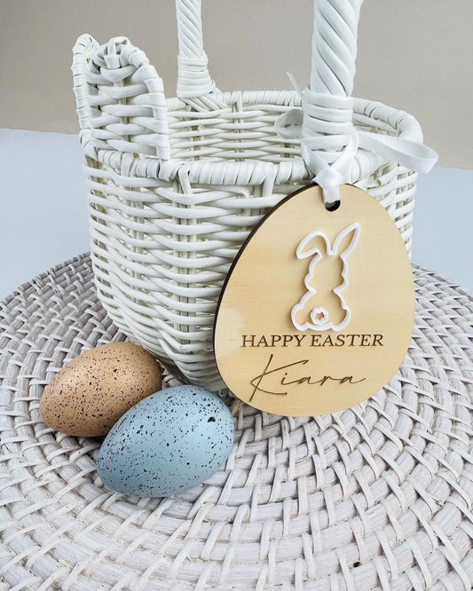 Personalised Timber Easter Gift Tags