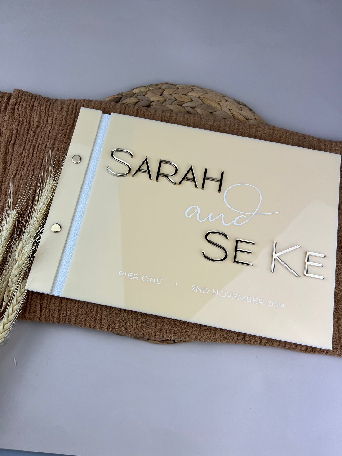 Personalised Acrylic Guest Book (A4)