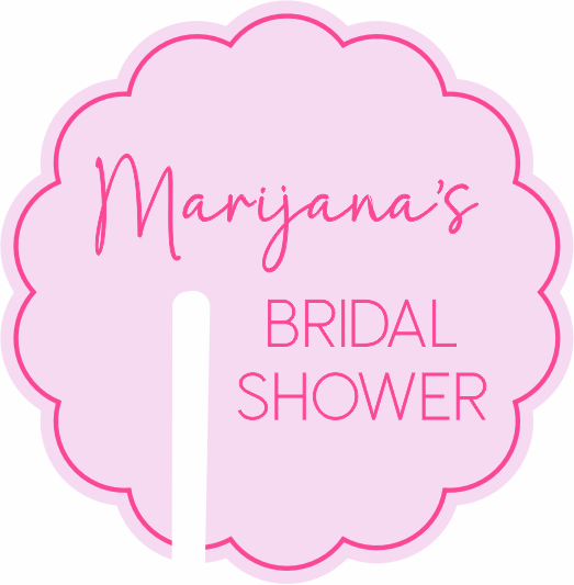 Acrylic Drink Tags - Scalloped Circle