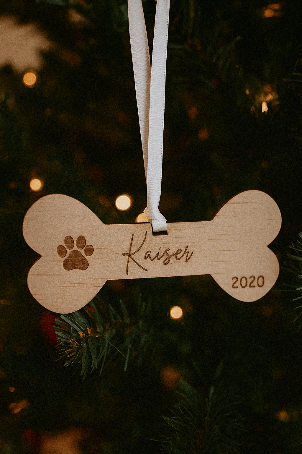 Timber Dog Christmas Ornaments