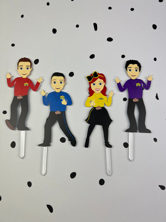 Wiggles Cake Topper Set