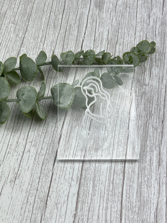 PREGNANT WOMAN - COOKIE STAMP