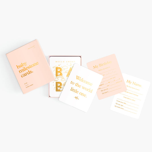 Baby Milestone Cards (Boxed Set) - Cream