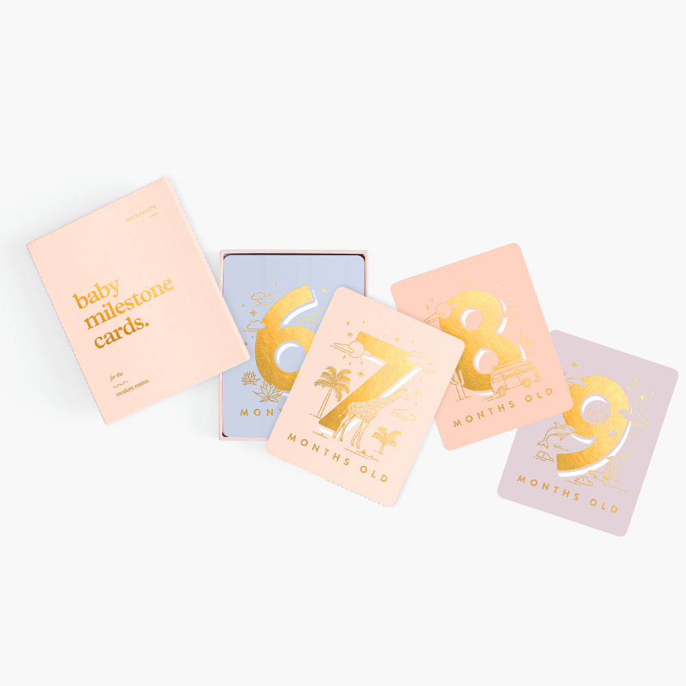 Baby Milestone Cards (Boxed Set) - Cream