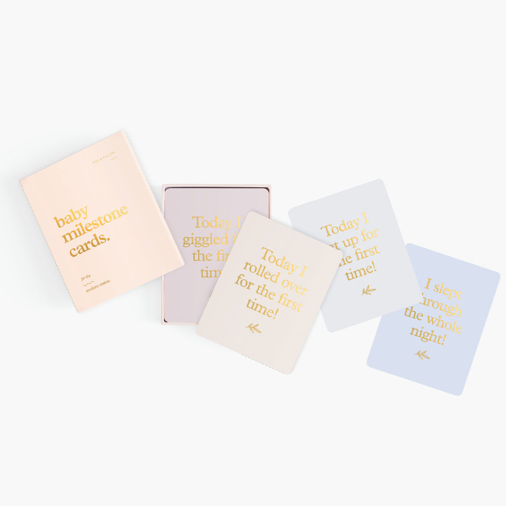 Baby Milestone Cards (Boxed Set) - Cream