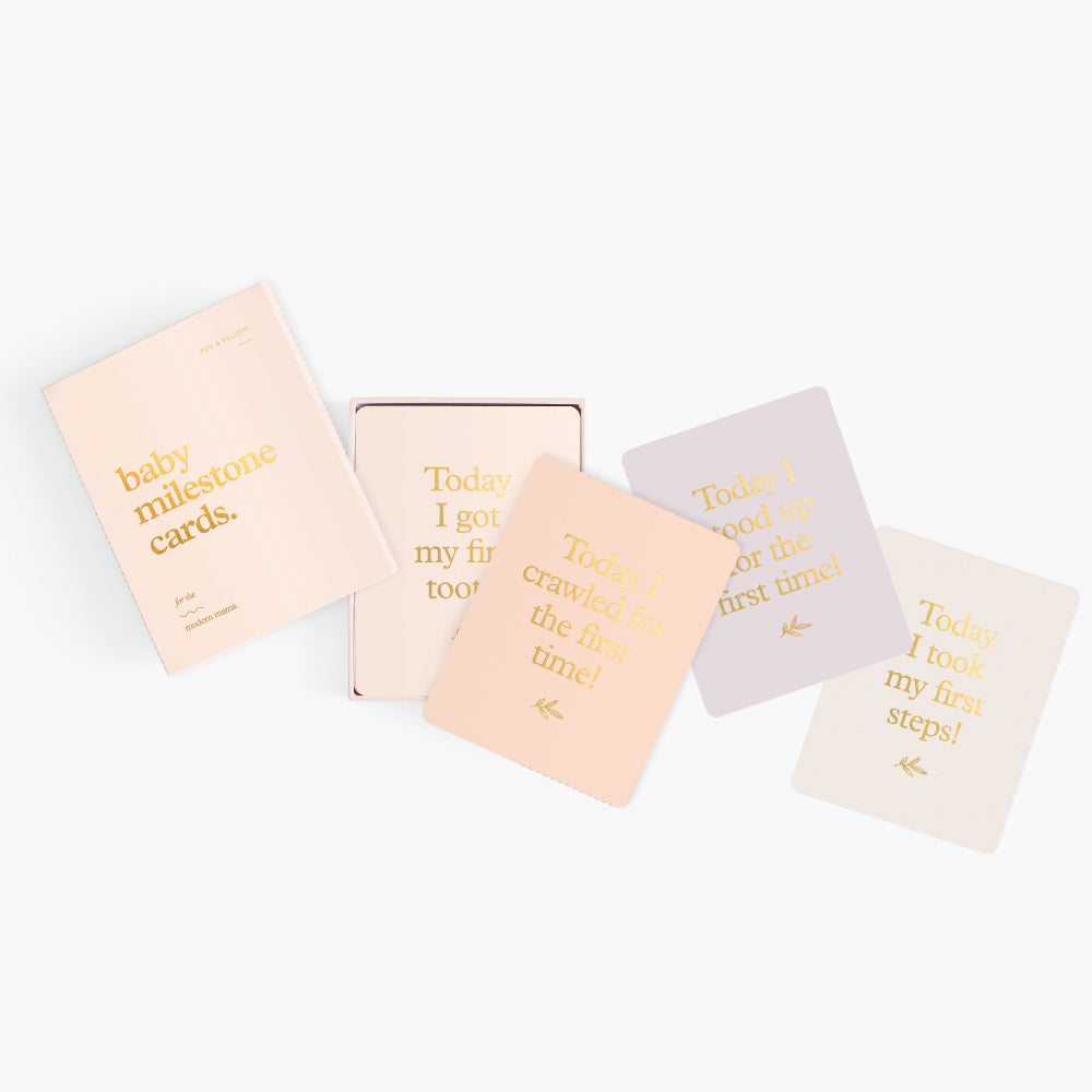 Baby Milestone Cards (Boxed Set) - Cream