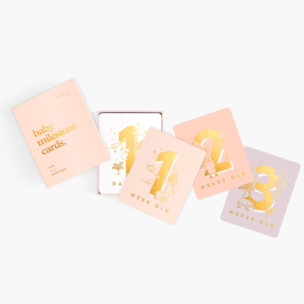 Baby Milestone Cards (Boxed Set) - Cream
