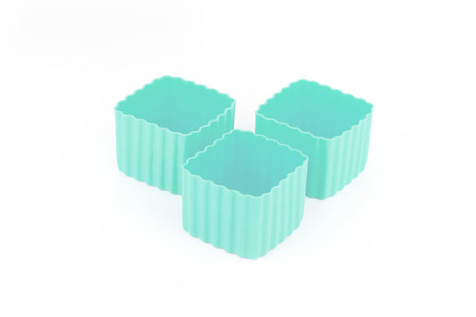 Little Lunch Box Co Bento Cups Square - Mint (Pkt3)