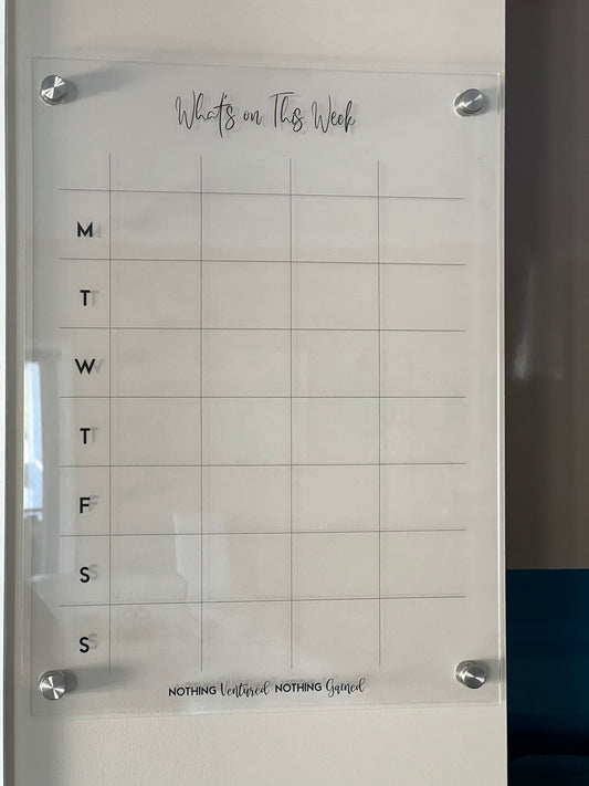 Custom Weekly Wall Planner