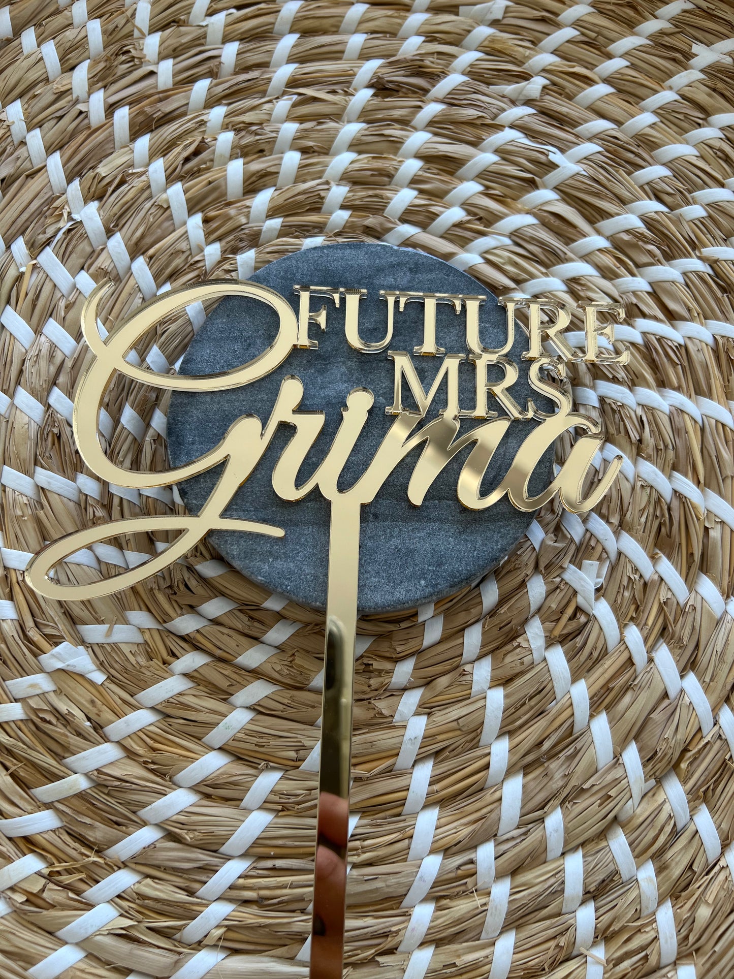 Custom Acrylic Cake Toppers