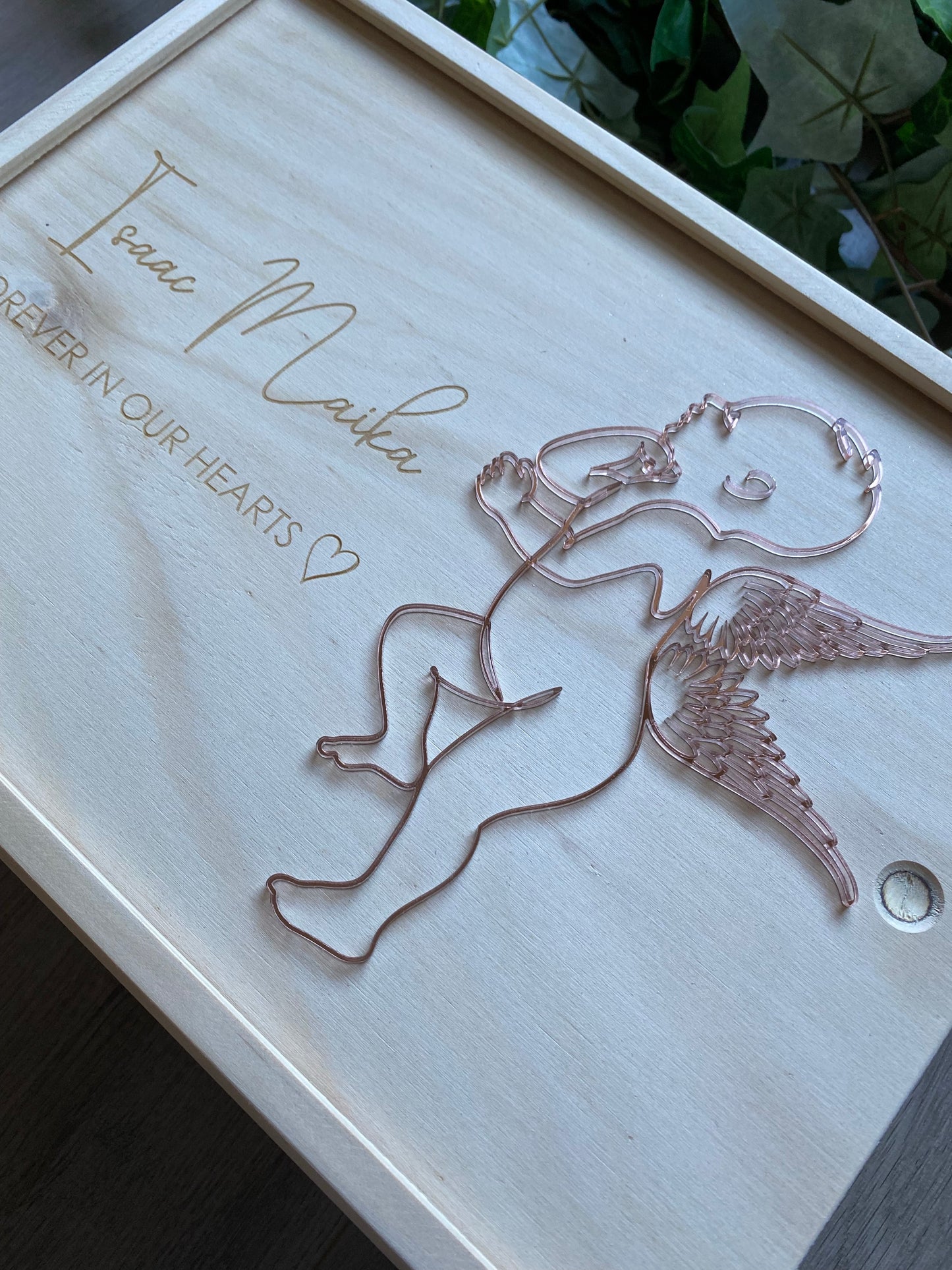 Timber 3D Baby Keepsake Boxes (Memorial)