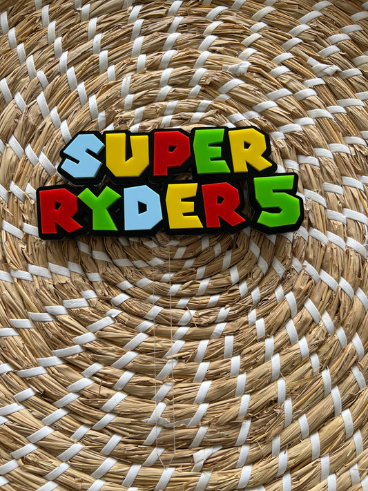 Super Mario Themed Acrylic Cake Topper