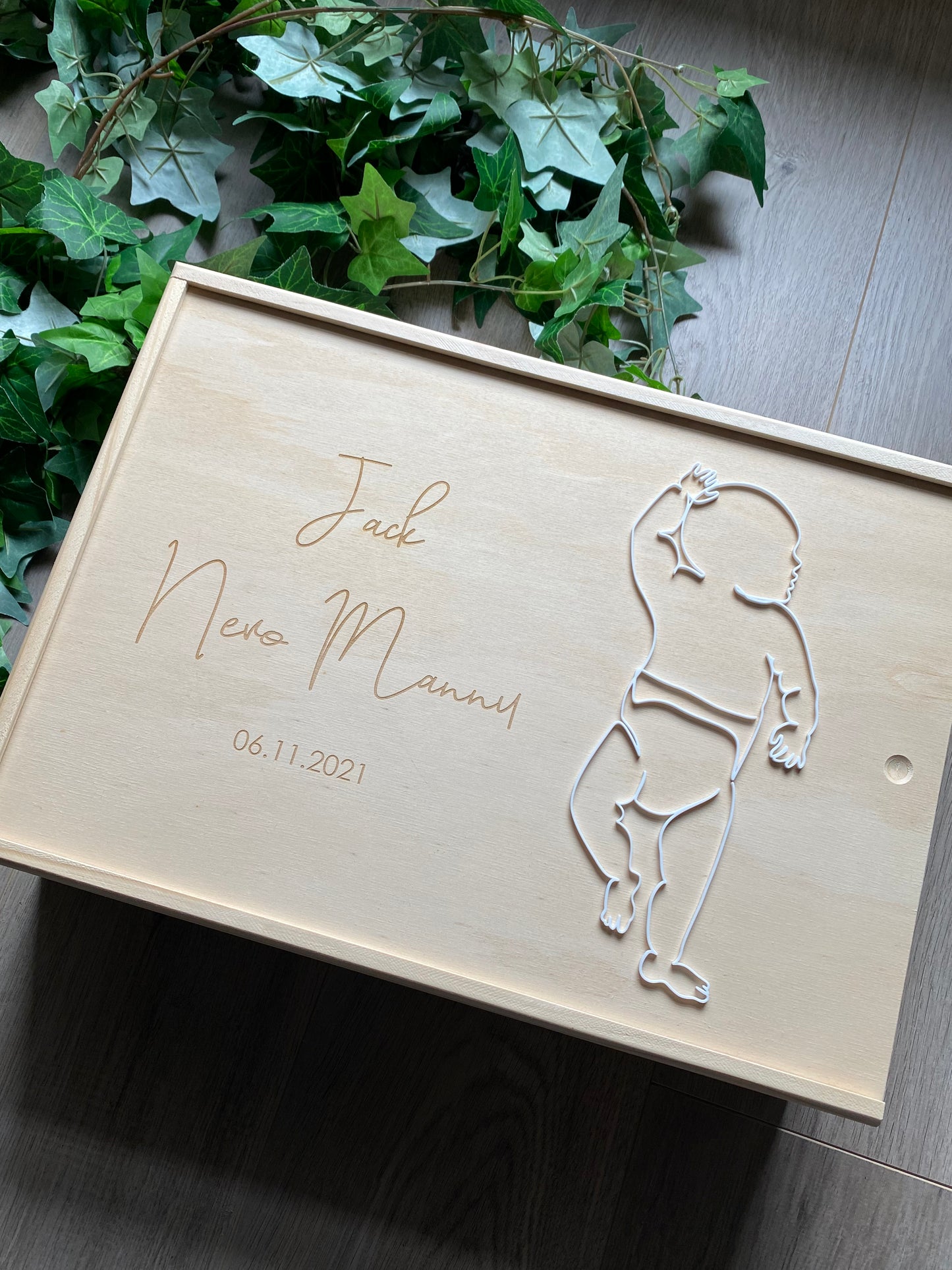 Timber 3D Baby Keepsake Boxes