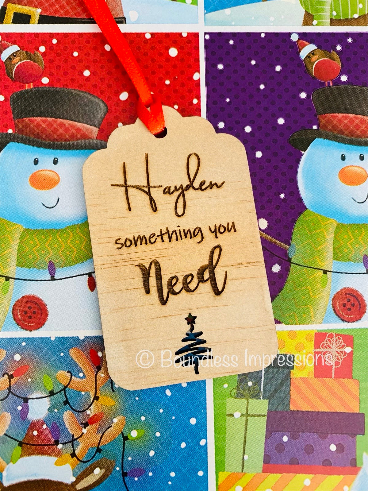 Personalised Christmas Gift Tag Set
