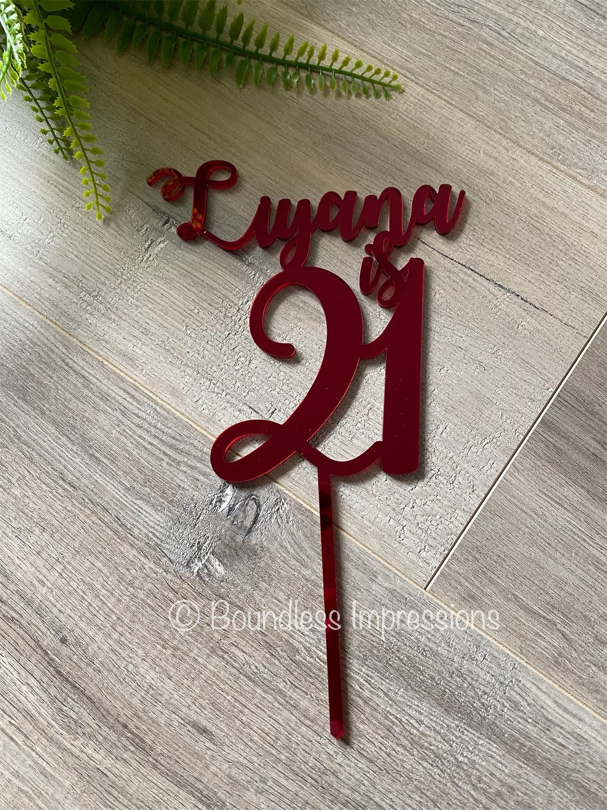 Custom Acrylic Cake Toppers