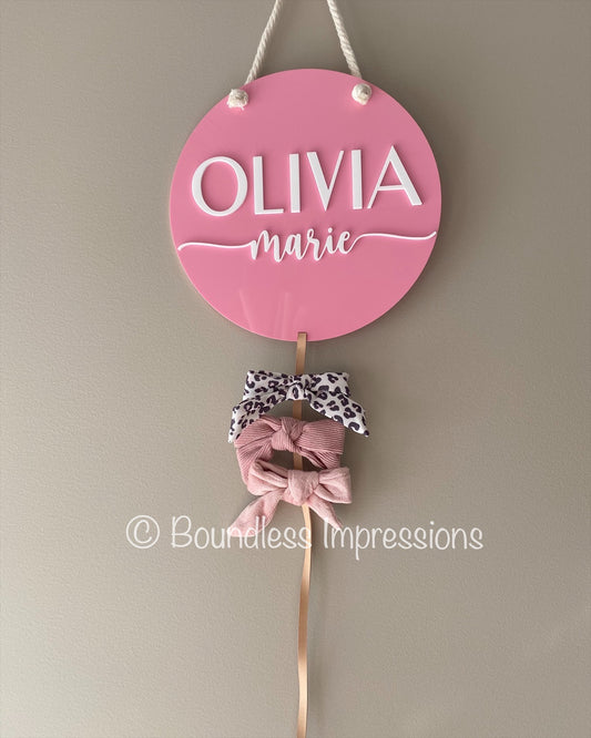 Acrylic Bow Display Holder