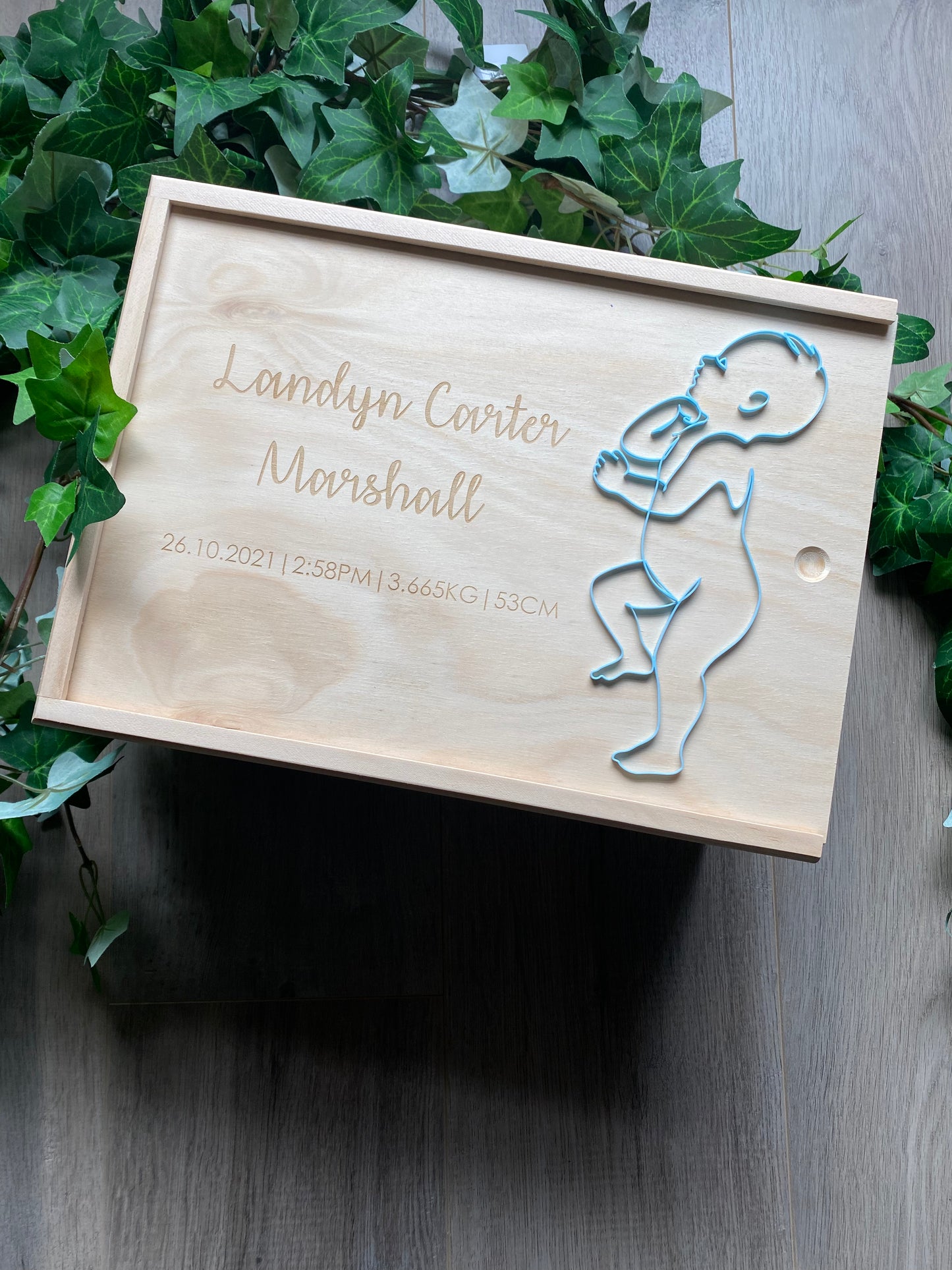 Timber 3D Baby Keepsake Boxes