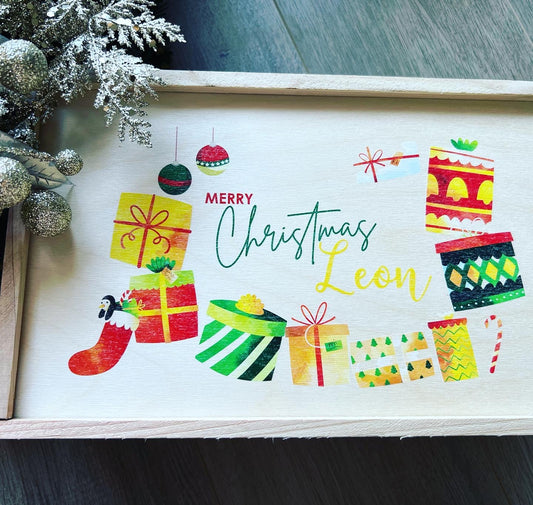 Print Christmas Eve Box - Presents Design