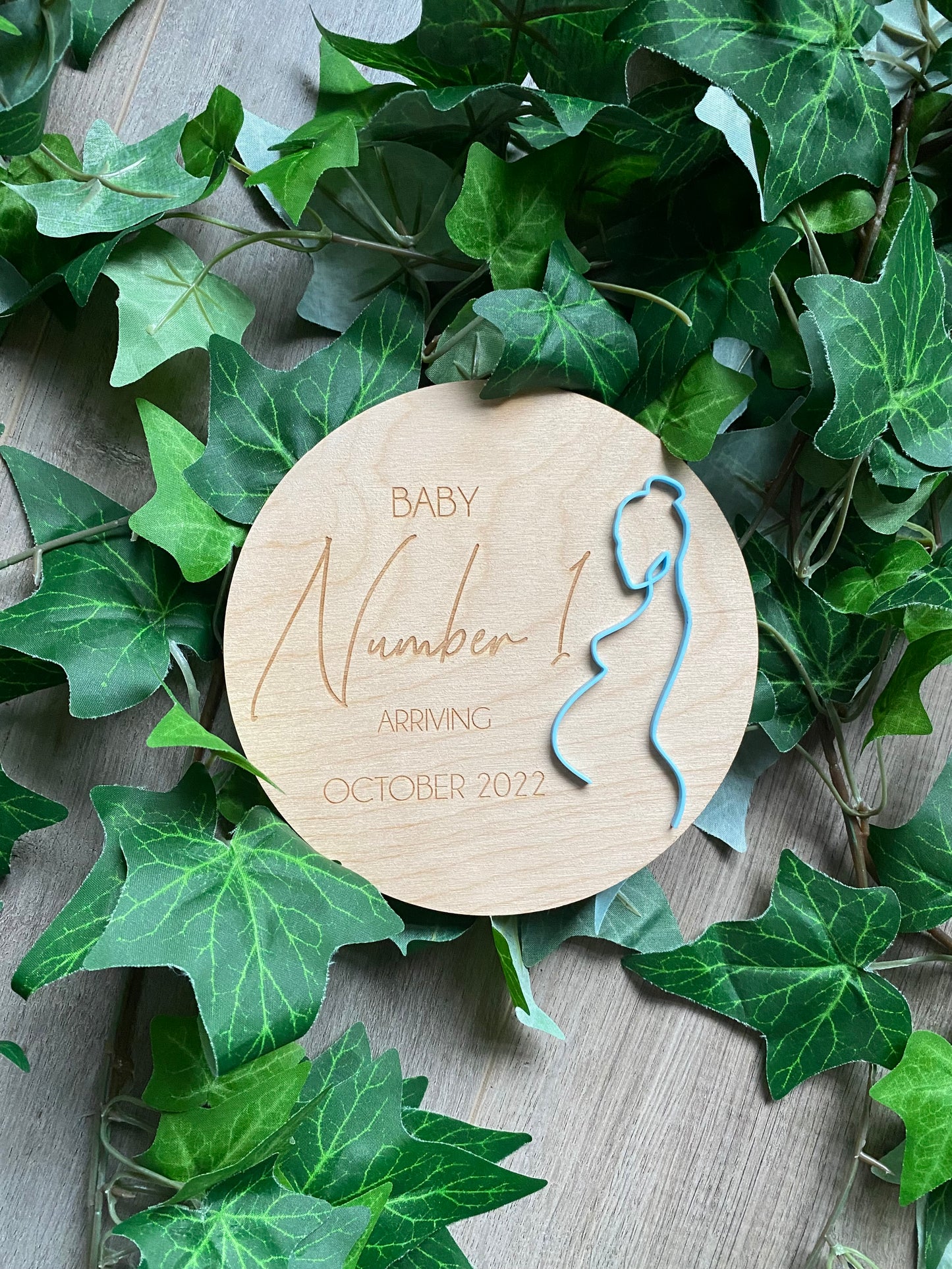 Pregnancy Announcement Plaque - 3D Art