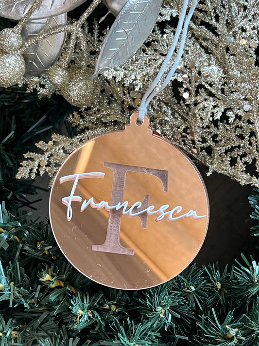 Personalised Monogram Christmas Tree Ornament