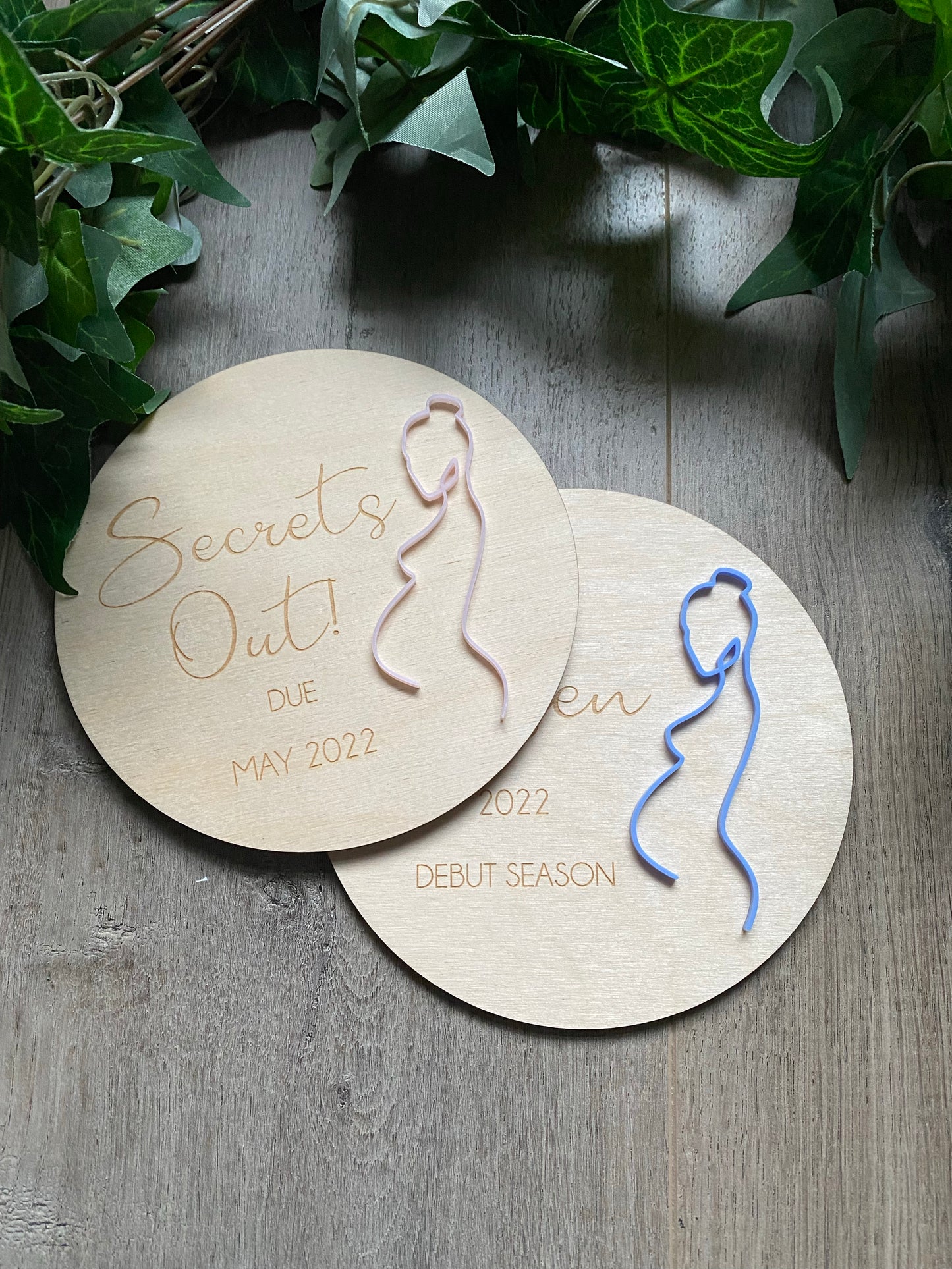 Pregnancy Announcement Plaque - 3D Art