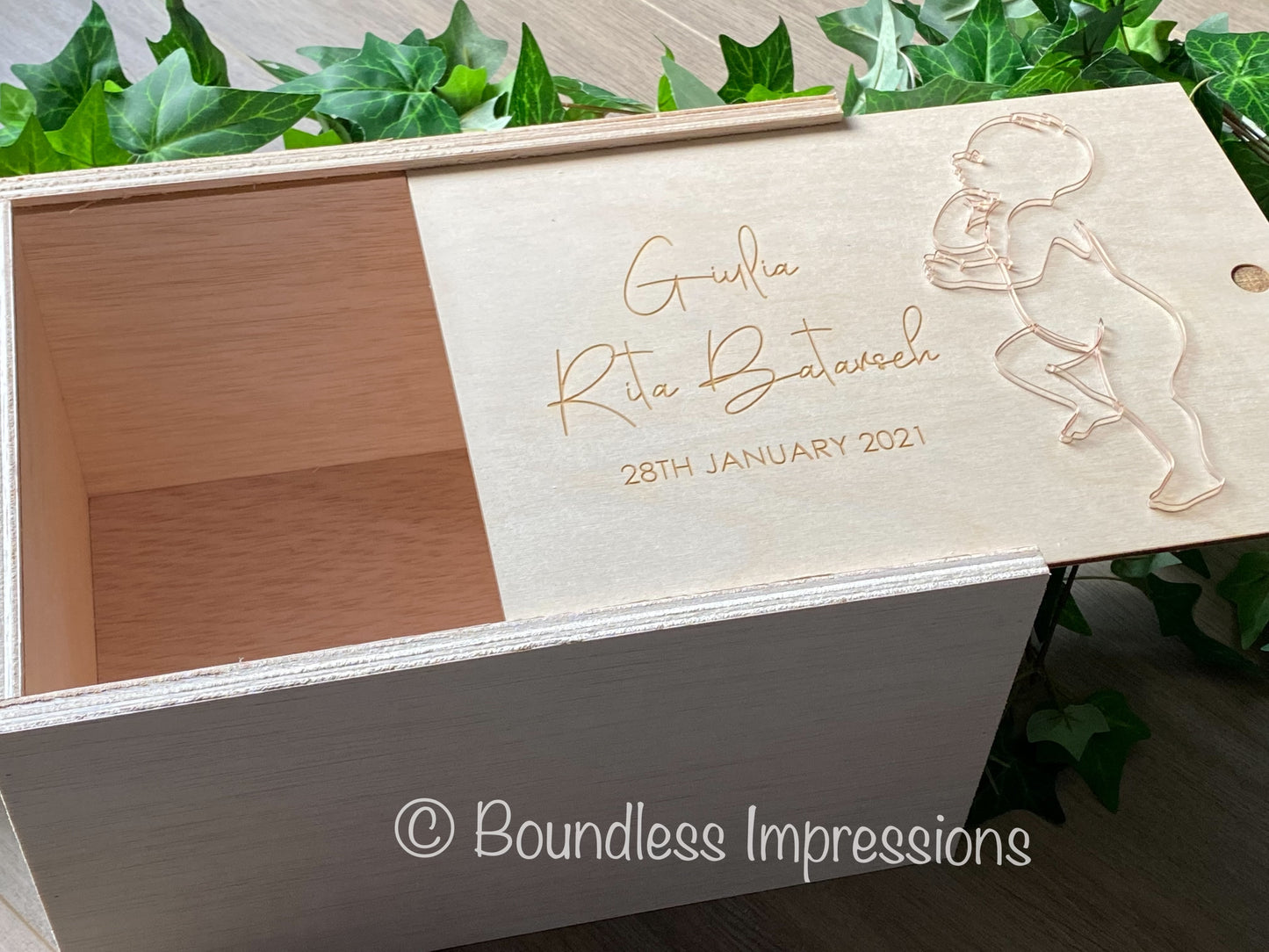 Timber 3D Baby Keepsake Boxes