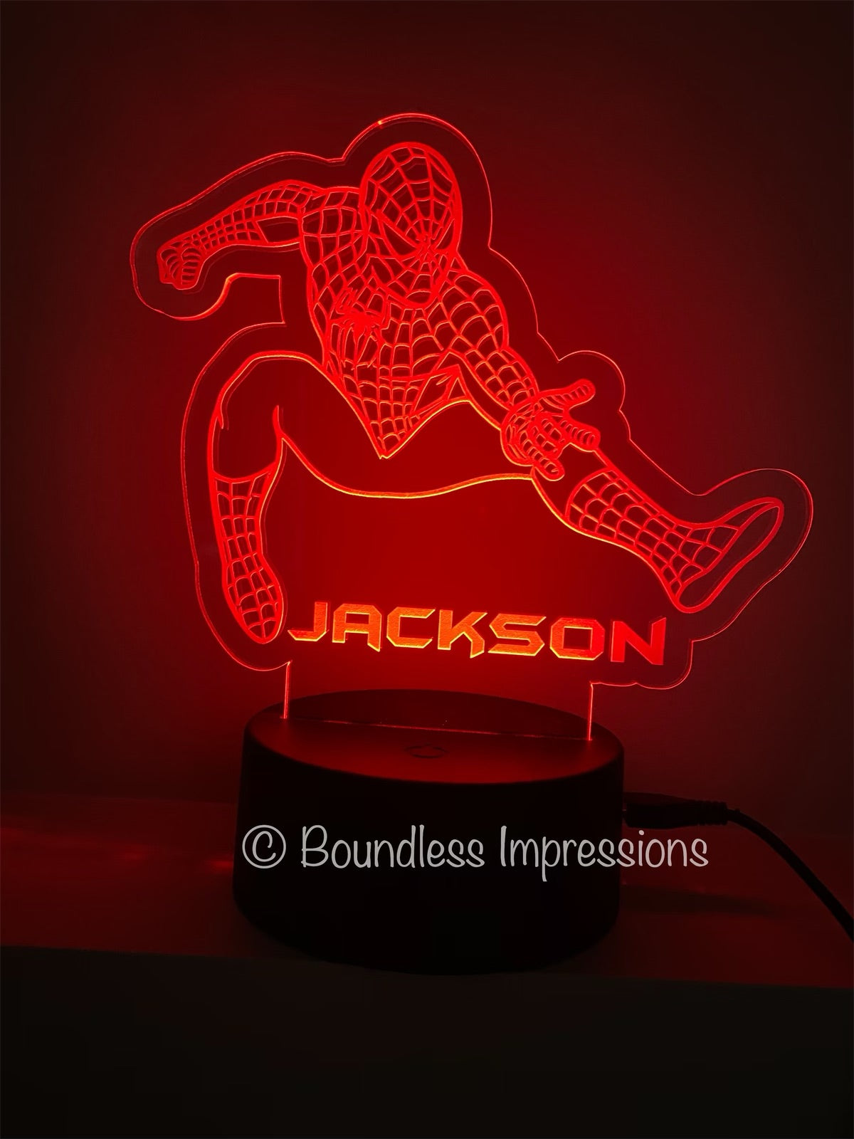 Personalised Custom Cut Out Colour Changing Night Lights