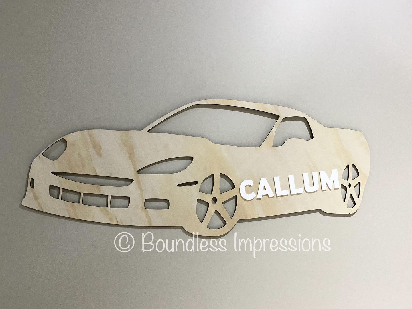 Personalised Sports Car Wall Plaque