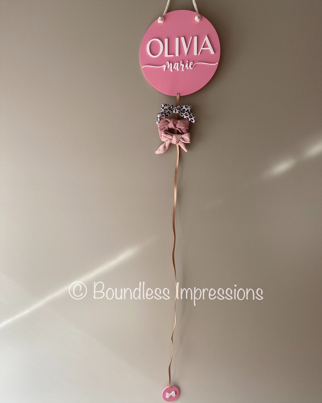 Acrylic Bow Display Holder